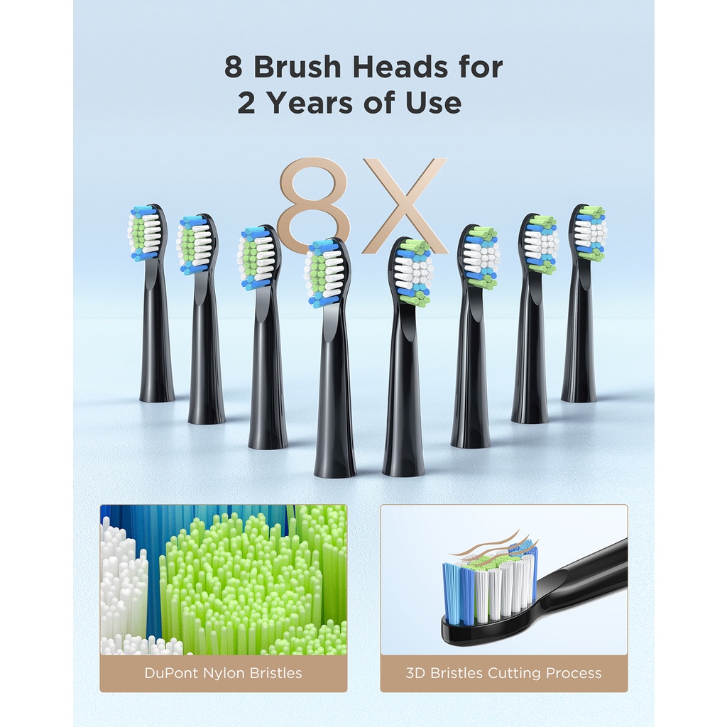 Ảnh Bàn chải điện Fairywill E11 Với 8 Đầu Bàn Chải Tiện Dụng 3