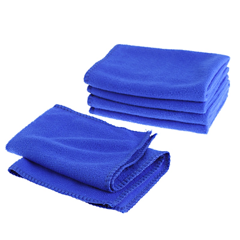 Ppy 5 Chiếc Mềm Thấm Hút Rửa Vải Ô Tô Chăm Sóc Ô Tô Khăn Lau Microfiber