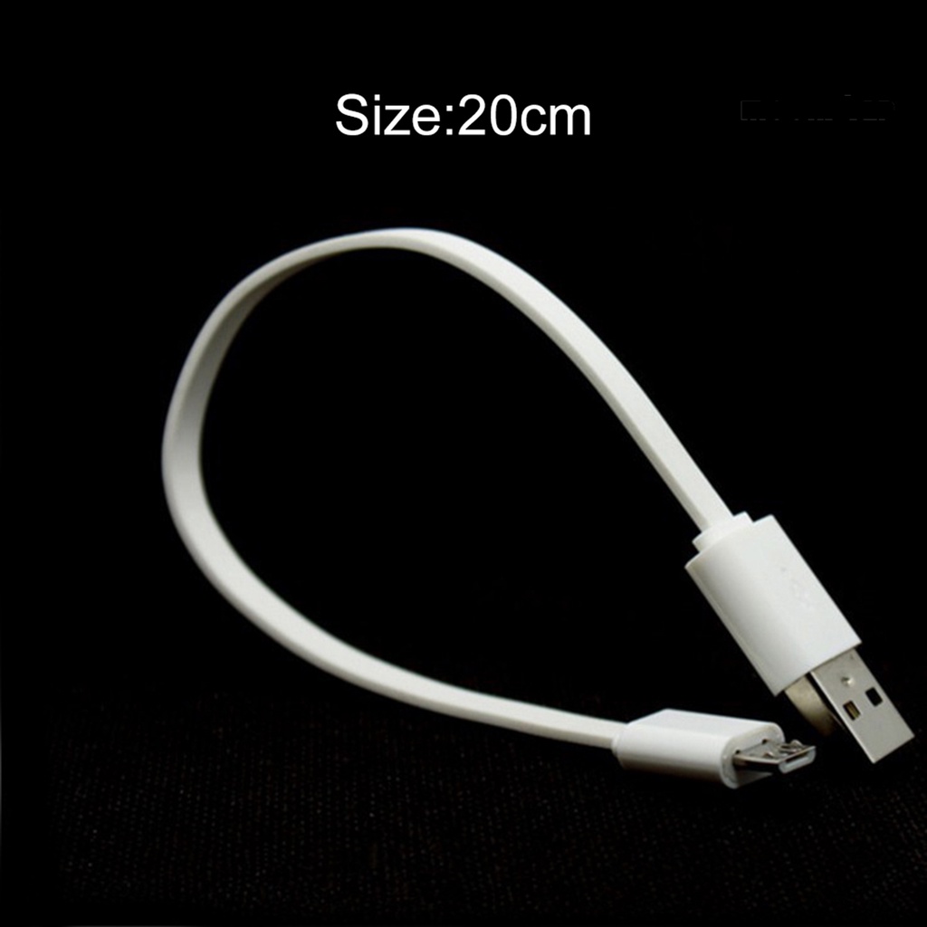 Cáp sạc MR Sạc siêu ngắn ổn định Dây sạc cáp Micro USB phẳng 20cm cho điện thoại