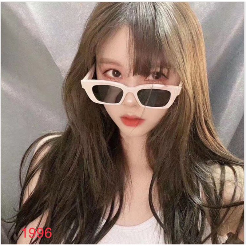 Kính mát gọng chữ nhật, mắt kính trơn nam nữ phong cách Retro Hàn Quốc thời trang 2024 k111