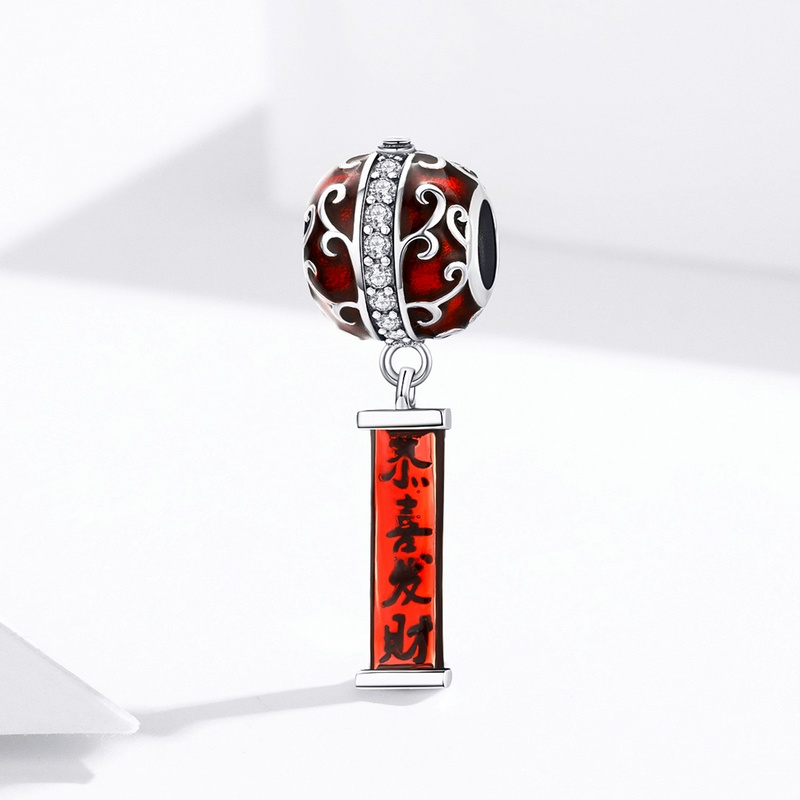 BAMOER Hạt Charm Bằng Bạc 925 Biểu Tượng May Mắn Dùng Làm Vòng Đeo Tay DIY