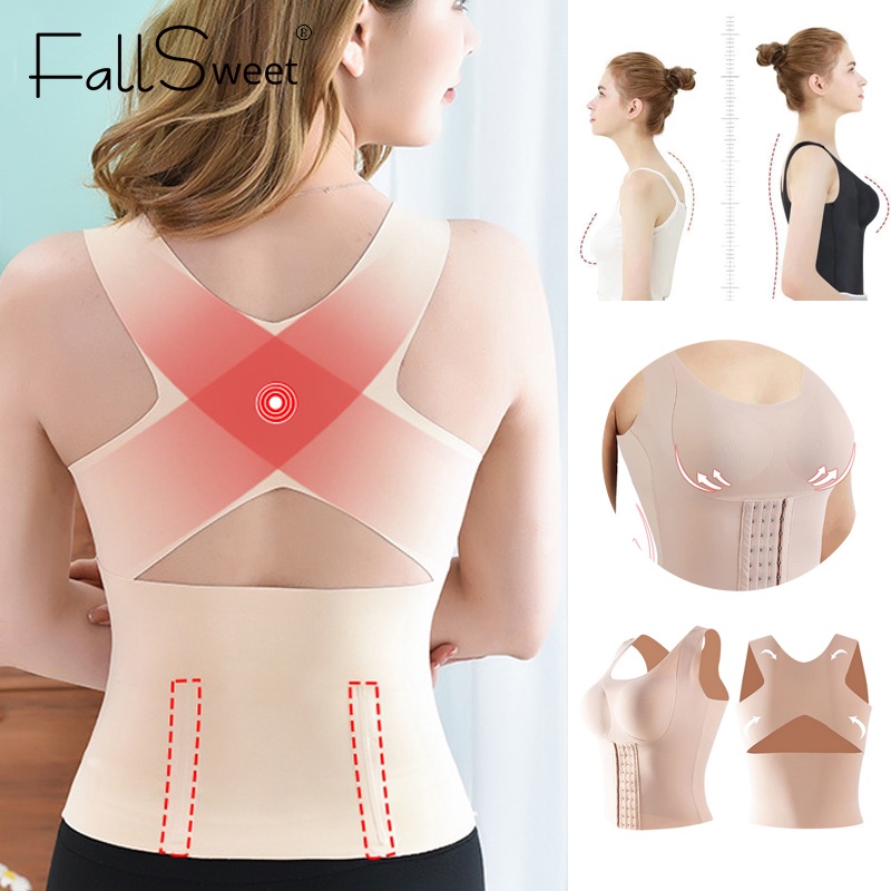 Ảnh Áo lót FALLSWEET định hình cơ thể 3 trong 1 không đường may dây chéo lưng 2
