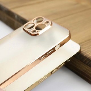 Ốp lưng nhám viền mạ vàng bất tử cho iphone 13/13pro/13promax