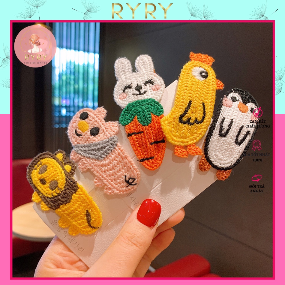 Kẹp Tóc Hình Động Vật Xinh Xắn Cho Bé K100 Shopee Việt Nam