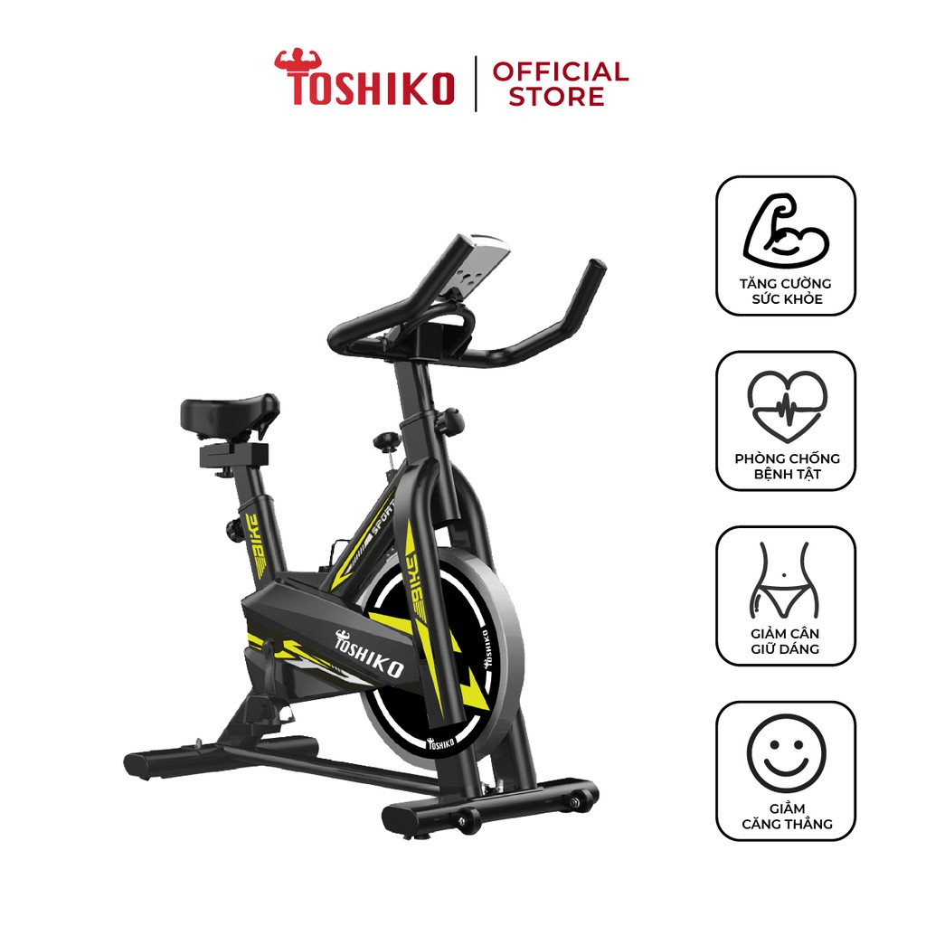Ảnh Xe đạp tập thể dục thể thao tại nhà TOSHIKO X9 cao cấp cảm biến nhịp hàng chính hãng tim bảo hành 3 năm 2
