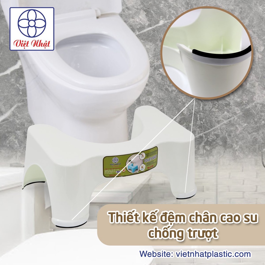 Ghế Kế Chân Toilet 2136, Ghế Hỗ Trợ Đi Vệ Sinh Cải Thiện Sức Khỏe Cho Người Dùng