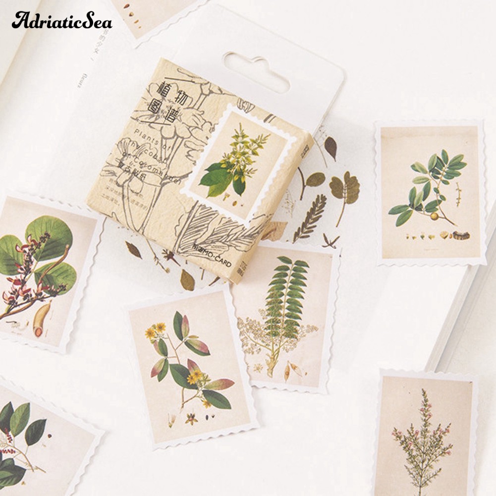 Set 45 sticker họa tiết cây xanh đơn giản thanh lịch dán trang trí ...