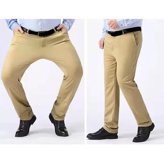 Quần Tây Đen Ống Đứng Co Giãn Thời Trang Công Sở Cho Nam