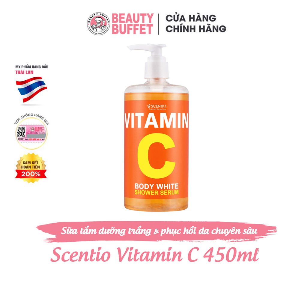 Ảnh Sữa tắm dưỡng trắng và phục hồi da chuyên sâu Scentio Vitamin C 450ml 1