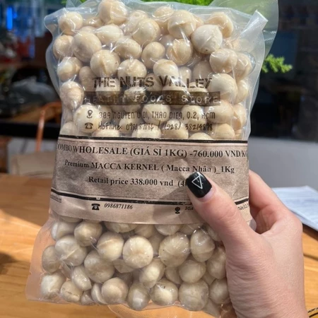 Hạt Macca Nhân Nguyên 80%-PREMIUM MACCADAMIA KERNEL
