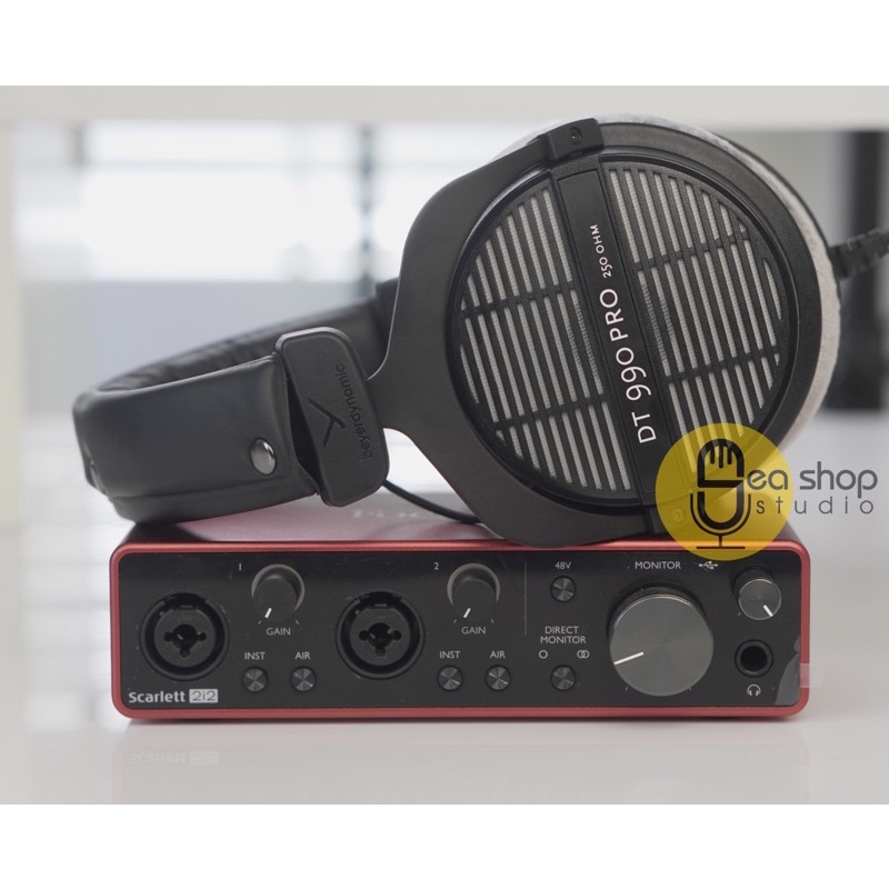 Beyerdynamic dt 990 pro best sale focusrite scarlett