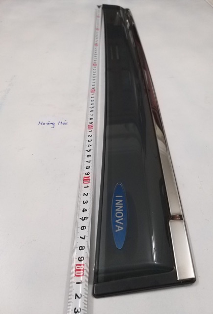 Vè che mưa chỉ INOX xe Toyota Innova 2006 - 2024, 2025 Hàng cao cấp - Giá 1 bộ