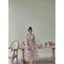 Váy Lụa Hoa 3D Đẹp Ngất Ngây