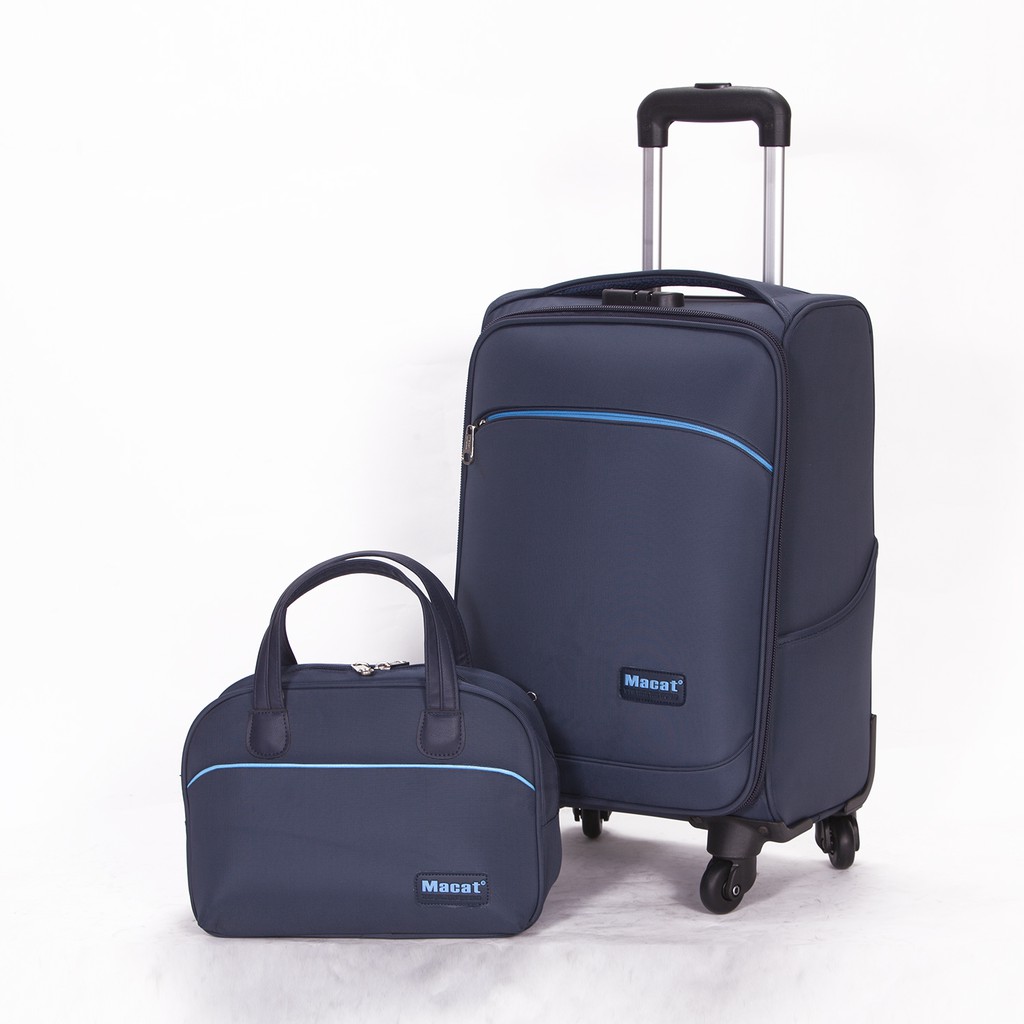 Ảnh Vali du lịch kèm túi nhỏ Macat M19BC - 19inch size cabin màu đen đỏ xanh navy 1