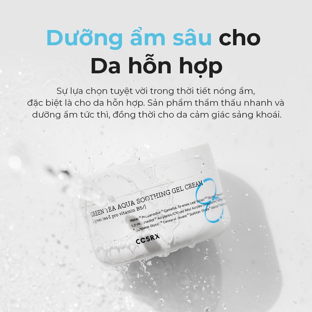 Ảnh Kem trà xanh dưỡng ẩm xoa dịu dạng Gel COSRX 50ml 1