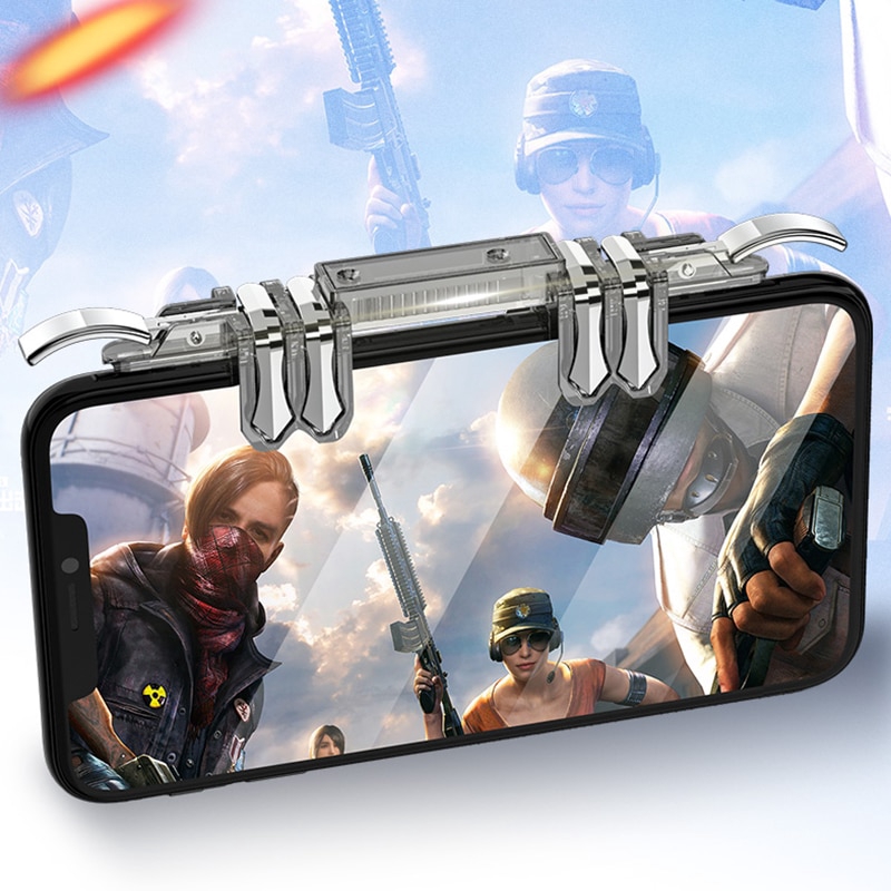 Tay Cầm Chơi Game Liên Quân Mobile PUBG ROS Kèm 04 Nút Joystick chống mỏi tay khi chơi game, tiện lợi thoải mái