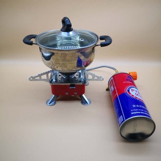 Bếp ga du lịch mini [TẶNG DÂY DẪN GA ] dã ngoại gấp gọn đa năng tiện lợi, có van điều chỉnh ga cao