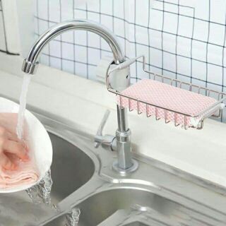 (XẢ LỖ)Giá để khăn gắn vòi rửa bát bằng inox [siêu hot]