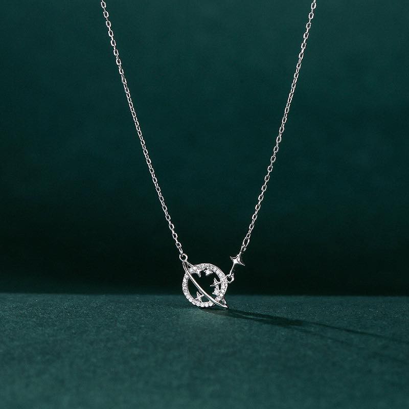 Ảnh Dây chuyền bạc 925 the World thiết kế mới mẻ trẻ trung xinh xắn đáng yêu dễ thương Dế Bạc - D4457 2