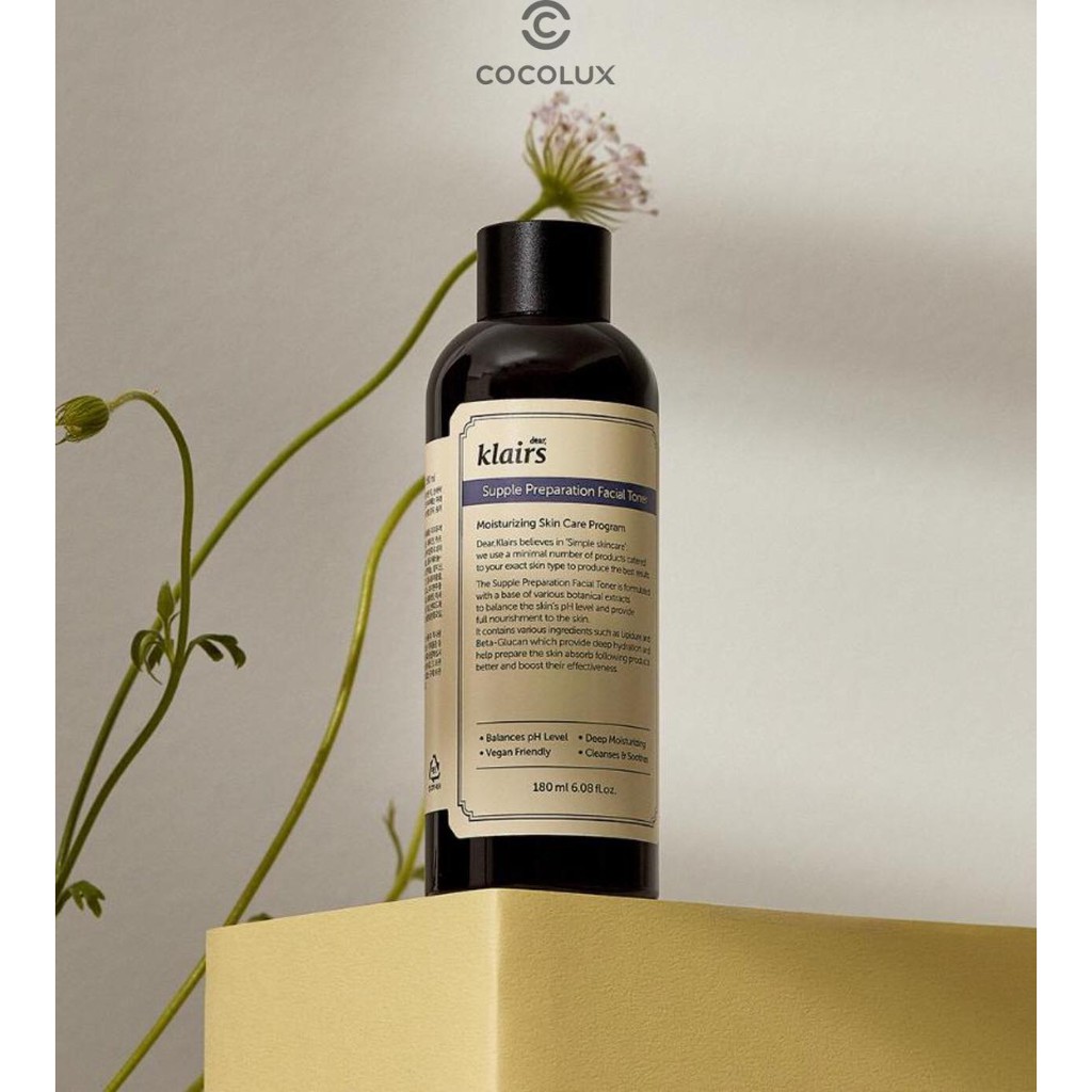 Nước hoa hồng Klairs Supple Preparation Toner (Có Mùi)
