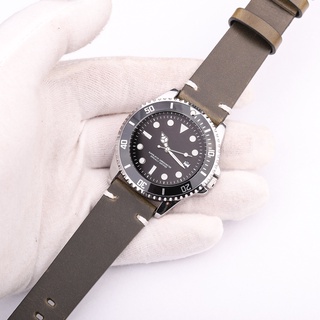 Dây Đeo Đồng Hồ Bằng Da Bò 18mm 20mm 22mm 24mm Phong Cách Vintage