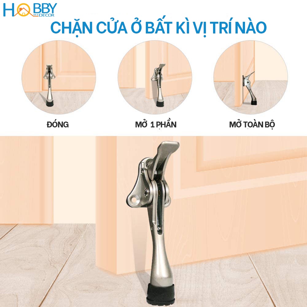 Ảnh Chặn cửa chân móng ngựa có lẫy gạt chống va đập Hobby Home Decor CMG1 2