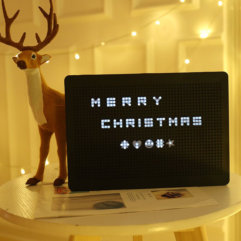 HỘP ĐÈN LED GẮN CHỮ CÁI A4 (LED MESSAGE LIGHT BOX) TRANG TRÍ BÀN LÀM ...
