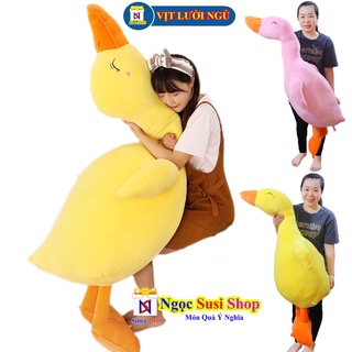 [SIÊU ĐẸP] GỐI ÔM VỊT LƯỜI TRẦM CẢM SIÊU MỊN KHỔNG LỒ[ NHƯ ẢNH]