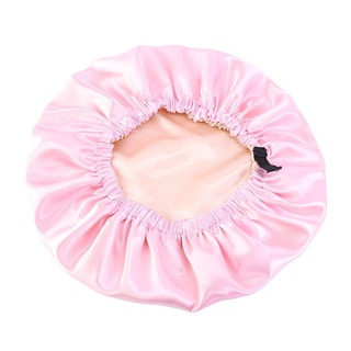 JKDESIGN Mũ Tóc Satin Giả Lụa Điều Chỉnh Nút Ngủ Có Thể Điều Chỉnh Mũ Ngủ