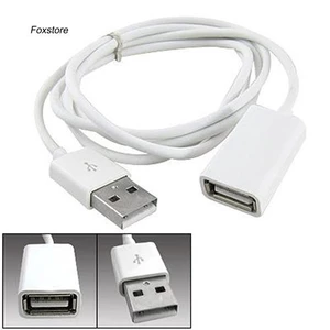 Dây cáp chuyển đổi USB 2.0 bằng kim loại màu trắng tiện lợi