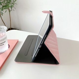 Ốp Máy Tính Bảng Da Gấp Gọn Có Khóa Giá Đỡ Cho iPad Air 5 4 3 2 1 Pro 11 10.5 9.7 Mini 6 5 10.2 9th 8th 7th