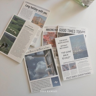 Giấy decor tường trang trí sổ tay Magazine Book 50 tờ