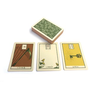 Bộ Bài Green Glyphs Lenormand - Yellow Edition (Mystic House Tarot Shop) - Bài Gốc Authentic Chính Hãng 100%