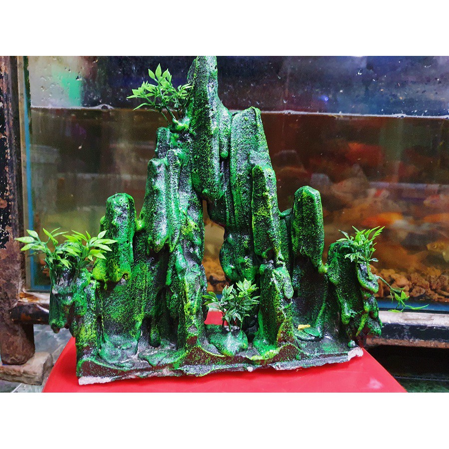 THÁC TRANG TRÍ HỒ CÁ NON BỘ 22X4X22CM (MÀU NGẪU NHIÊN)