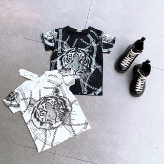 Áo phông hổ đính đá cho bé trai mùa hè