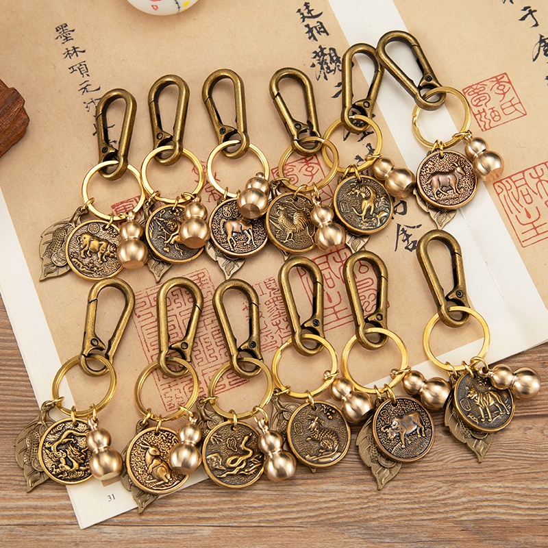 Móc khóa phong thủy 12 con giáp 