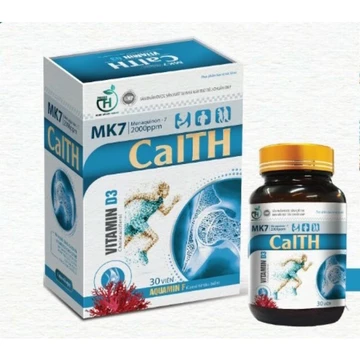 Viên uống bổ sung Canxi (Canxi từ tảo biển), Vitamin D3, lọ 30 viên