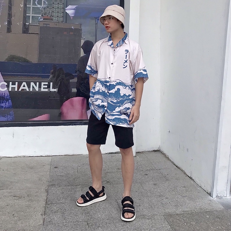 Ảnh Giày Sandal Nam Nữ Genki Màu Đen Quai Chéo Thời Trang Chính Hãng YK279 2