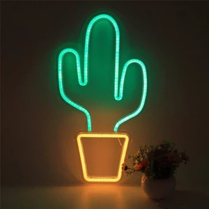 Đèn Trang Trí Led Neon Sign Cây Xương Rồng