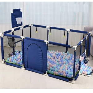 TẶNG 10 BÓNG việt nam Quây bóng hình chữ nhật LOẠI 1 - 1m2x1m8 cỡ lớn có rổ bóng và khung thành