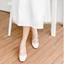 Giày Mery Jane Nữ 3 Phân Mũi Vuông, Guốc Cao Gót Đế Vuông 3cm Da Mềm Annmodels_1004QNTXM