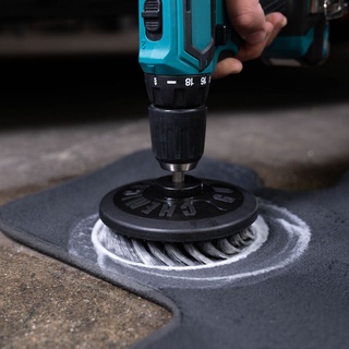 DRILL BRUSH GREY (LIGHT) (ACC506) Bàn chải CHEMICAL GUYS gắn máy khoan màu xám (Mềm)