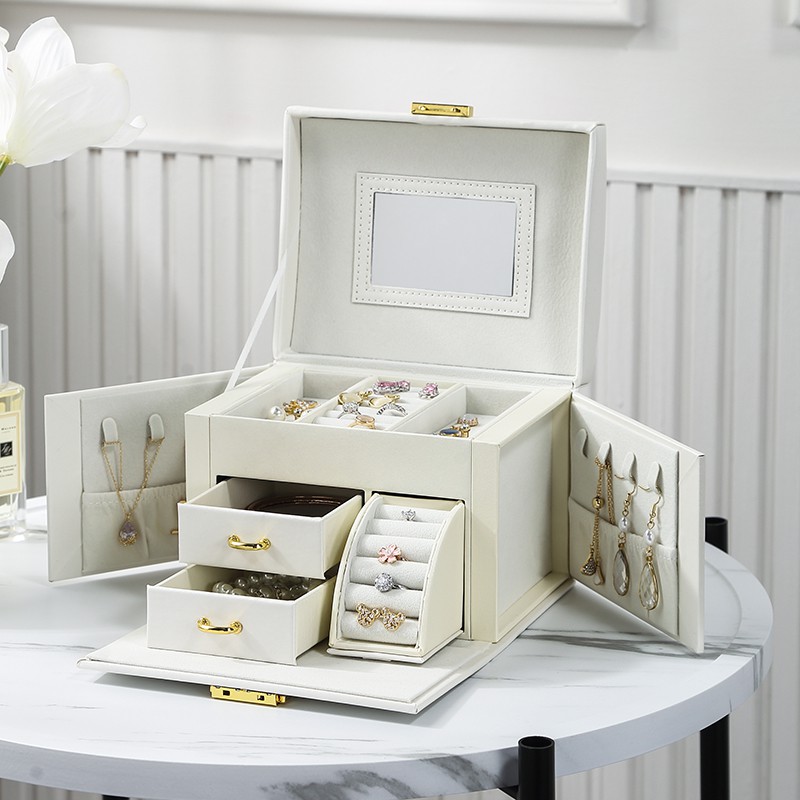 Hộp đựng trang sức CASEGRACE chia nhiều ngăn cao cấp tiện dụng