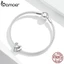 Hạt Xỏ Vòng Tay Bamoer BSC317 Bằng Bạc 925 Kiểu Trái Tim Họa Tiết Bàn Tay Cầu Nguyện Để Làm Trang Sức DIY