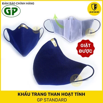 Khẩu trang than hoạt tính GP Standard _ phòng độc, lọc bụi - Đeo qua tai