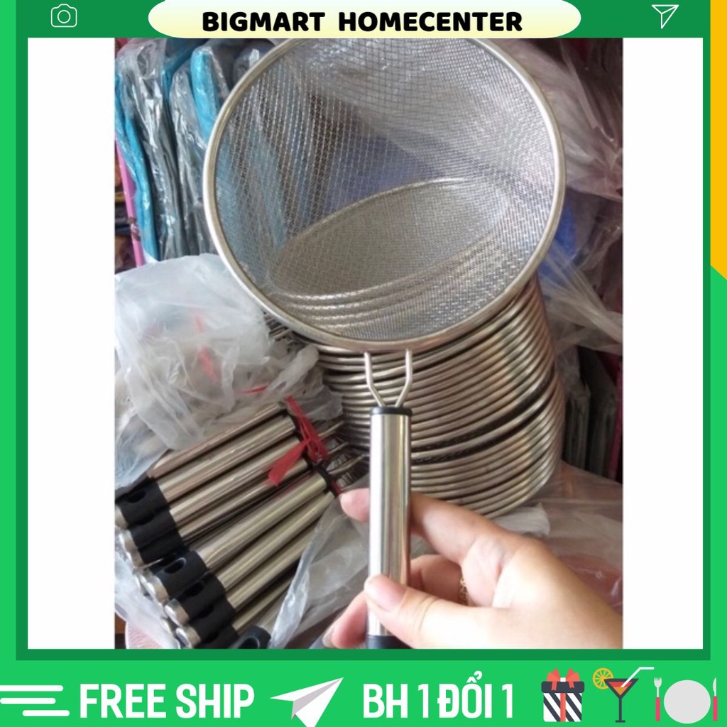 [RẺ VÔ ĐỊCH] Rây lọc cua, lọc cháo, lọc cặn, lọc nước inox 2 lớp 16cm ...