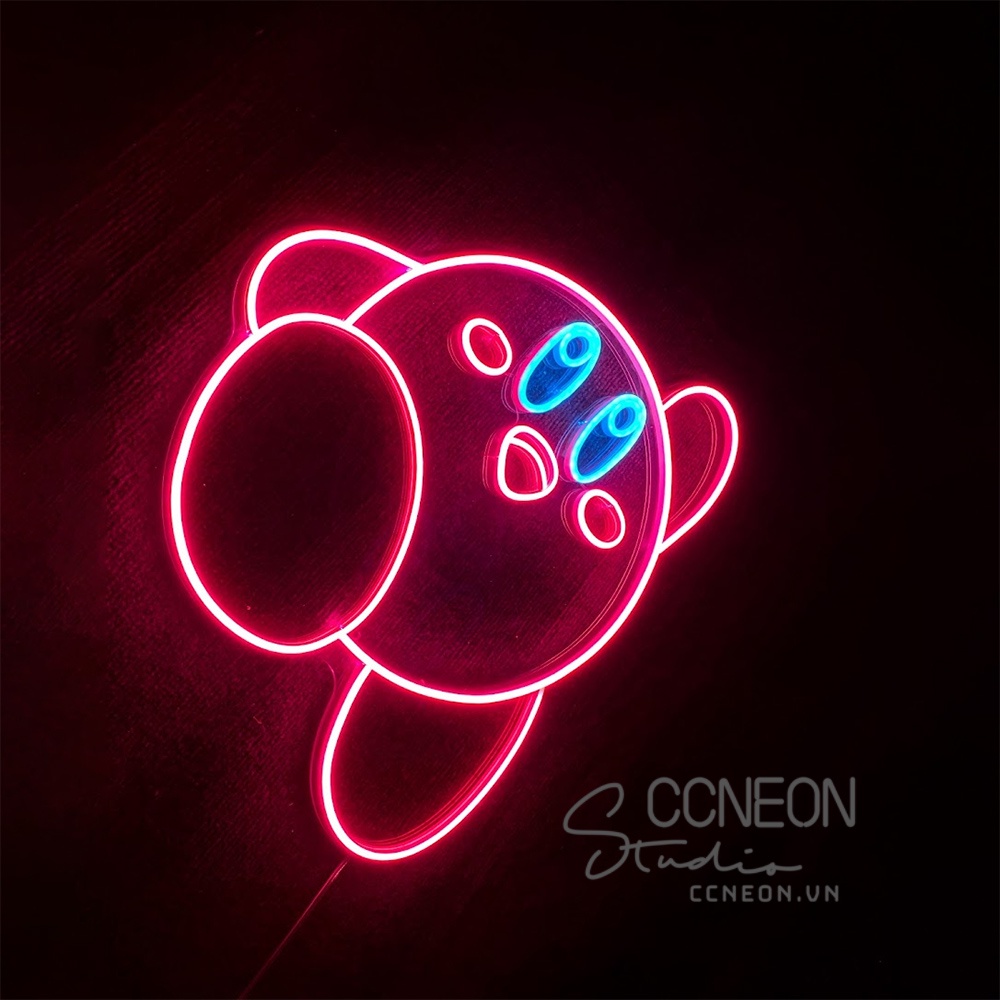 Đèn Led Neon Sign Nhân Vật Kirby - Kirby Neon Sign [Kích thước 26x35 cm]