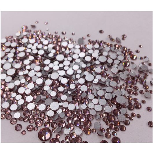 1440v đá mix size loại ĐẸP Màu số 15 tím Light purple