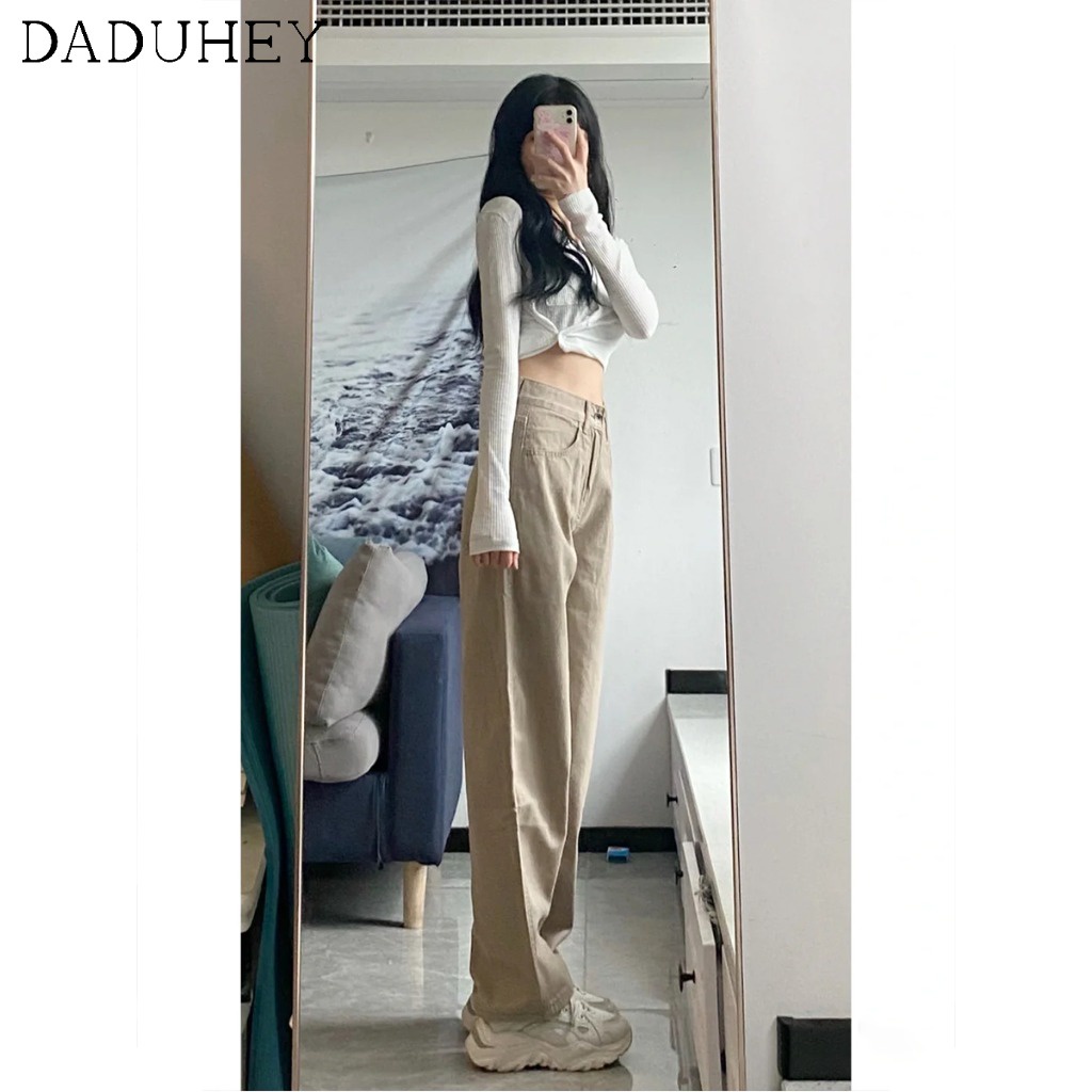 Ảnh Quần jean dài ống rộng lưng cao dành cho nữ 4