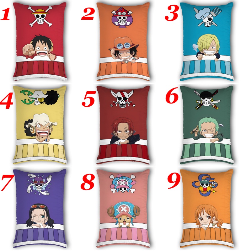 Vỏ Gối Hình Chữ Nhật In Hình Hoạt Hình ONE PIECE Monkey D. Vỏ Gối Sofa Một Mặt Bằng Polyeste In Họa Tiết Luffy Trang Trí Nhà Cửa (Không Kèm Lõi)